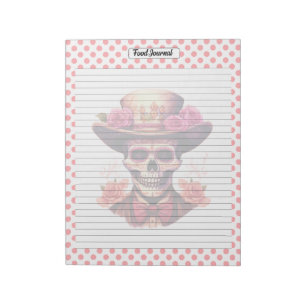 Niedlich Sugar Skull Food Journal Notizblock