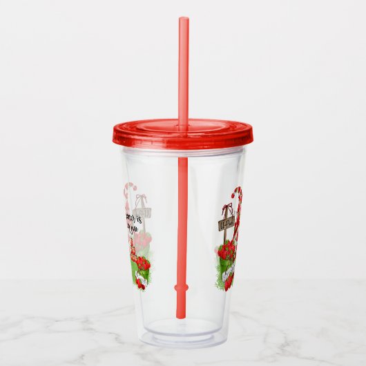 Niedlich Summer Strawberry Gnome Acryltrinkbecher (Rechts)