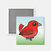 Niedlich Summer Tanager Magnet (Vorderseite/Rückseite)