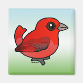 Niedlich Summer Tanager Magnet (Vorne)
