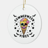 Niedlich Summerween Vibes Skeleton IceCream Summer Keramik Ornament (Links)