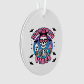 Niedlich Summerween Vibes Skeleton IceCream Summer Ornament (Vorderseite)
