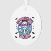 Niedlich Summerween Vibes Skeleton IceCream Summer Ornament (Vorderseite)
