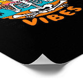 Niedlich Summerween Vibes Skeleton IceCream Summer Poster (Ecke)