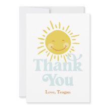 Niedlich Sun Danke-Karte