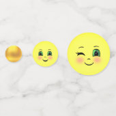 Niedlich Sun Happy Face Emojis Konfetti (Vorderseiten)