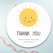 Niedlich Sun lächelt Vielen Dank