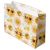 Niedlich Sun Sunshine Große Geschenktüte (Rückseite Schrägansicht)