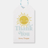 Niedlich Sun Vielen Dank Geschenkanhänger (Vorderseite)