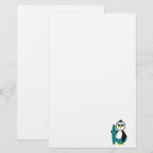 Niedlich Sunny Surfer Penguin Briefpapier (Vorne/Hinten)