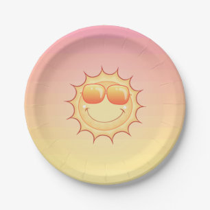 Niedlich Sunset Pappteller