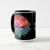 Niedlich Sunset PINK FLAMINGO Tasse (Vorderseite Links)