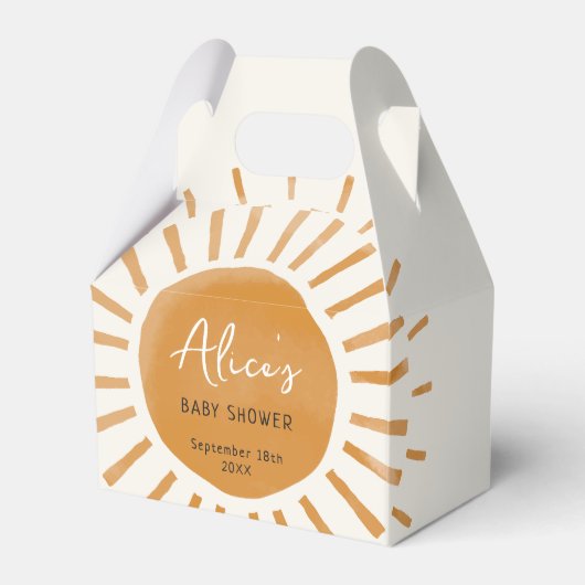 Niedlich Sunshine Boho Babydusche Geschenkschachtel (Vorderseite)