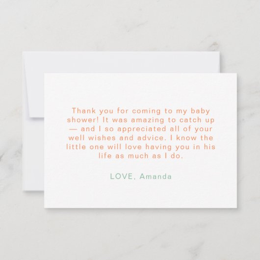 Niedlich Sunshine Watercolor Sommer Dankeschön Kar Dankeskarte (Rückseite)