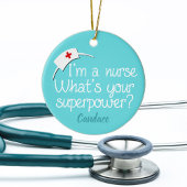 Niedlich Super Nurse Keramik Ornament