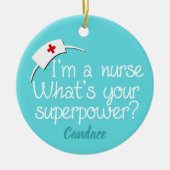 Niedlich Super Nurse Keramik Ornament (Vorne)