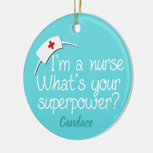 Niedlich Super Nurse Keramik Ornament (Links)