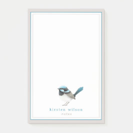 Niedlich Superb Fairy Wren - Personalisiert Post-it Klebezettel