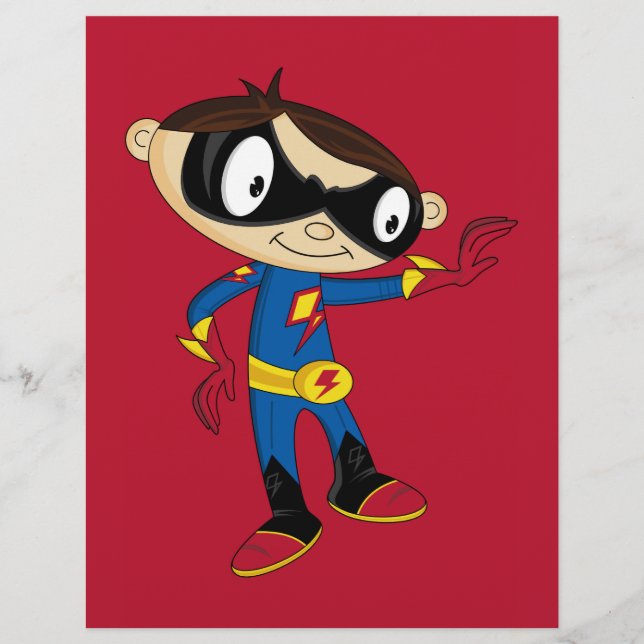 Niedlich Superhero Boy (Vorderseite)