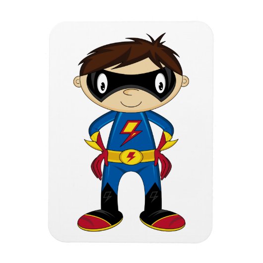 Niedlich Superhero Boy Magnet (Vertikal)