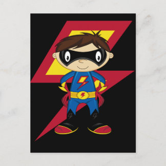 Niedlich Superhero Boy Postkarte