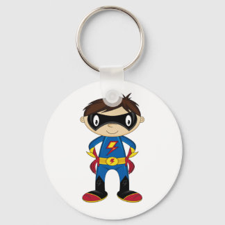 Niedlich Superhero Boy Schlüsselanhänger