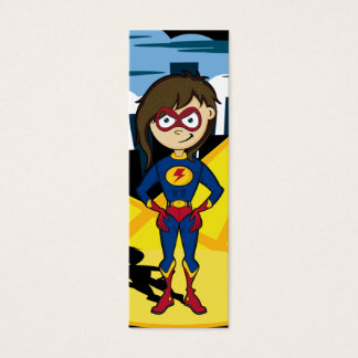 Niedlich Superhero Girl Lesezeichen
