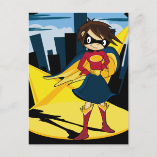 Niedlich Superhero Postcard Postkarte