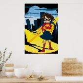 Niedlich Superhero Poster (Küche)