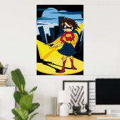 Niedlich Superhero Poster (Heimbüro)
