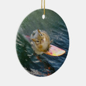 Niedlich Surfen Chipmunk Keramikornament (Rechts)