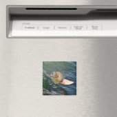 Niedlich Surfen Chipmunk Magnet (In Situ (Geschirrspüler))