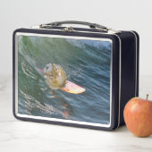 Niedlich Surfen Chipmunk Metall Brotdose (Beispiel)