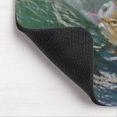 Niedlich Surfen Chipmunk Mousepad (Ecke)