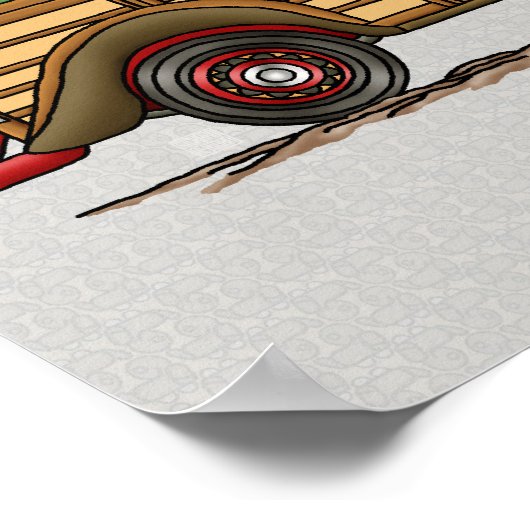 Niedlich Surfwoody Poster (Ecke)