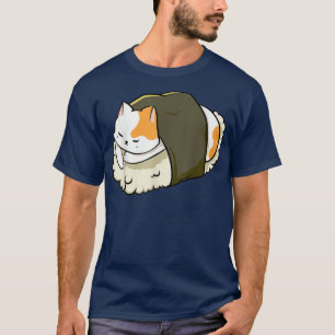 Niedlich Sushi Cat Kawaii Anime Neko Animal Pet Ja T-Shirt