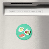 Niedlich Sushi Cat Magnet (In Situ (Geschirrspüler))