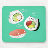 Niedlich Sushi Cat Mousepad (Vorne)