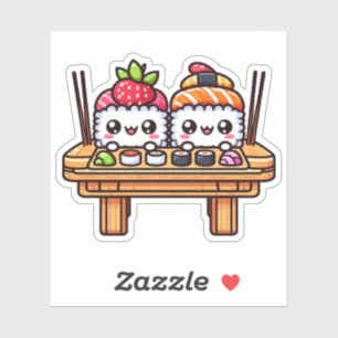 Niedlich Sushi Couple Vinyl Stickers nach Maß gesc Aufkleber