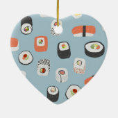 Niedlich Sushi Keramik Ornament (Hinten)