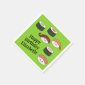 Niedlich Sushi Kinder 1. Geburtstag Party Serviette (Ecke)