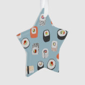 Niedlich Sushi Nigeria Maki Roll Ornament (Vorderseite)