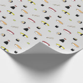 Niedlich Sushi Roll Set Muster Nigiri Maki Light G Geschenkpapier (Ecke)