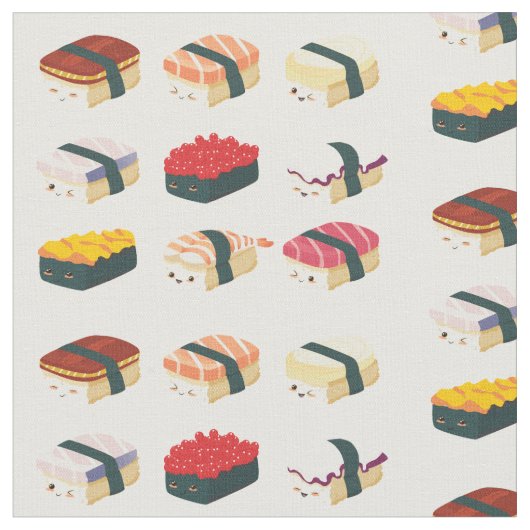 Niedlich Sushi Stoff (Nahaufnahme)