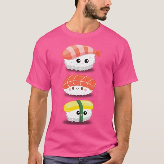 Niedlich Sushi T-Shirt (Vorderseite)