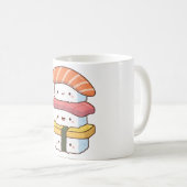 Niedlich Sushi Trio Stack, Kawaii, japanisches Ess Kaffeetasse (VorderseiteRechts)