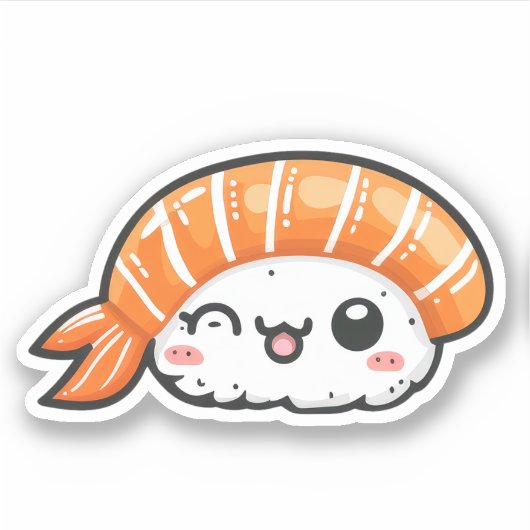 Niedlich Sushi Vinyl Stickers Aufkleber (Vorderseite)