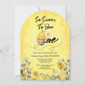 Niedlich süß bis eine Wildblume 1. Geburtstag Einladung (Rückseite)