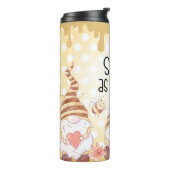 Niedlich süß wie Bienen/Gnome Thermosbecher (Nach links gedreht)