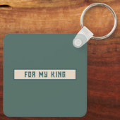 Niedlich süße Retro Funny Checkmate Valentine Gesc Schlüsselanhänger (Rückseite)